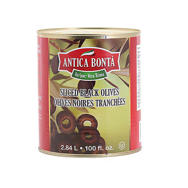 Antica Bonta - Sliced Black Olives - 6 x 2.84 L