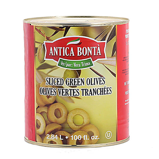 Antica Bonta - Sliced Green Olives - 6 x 2.84 L
