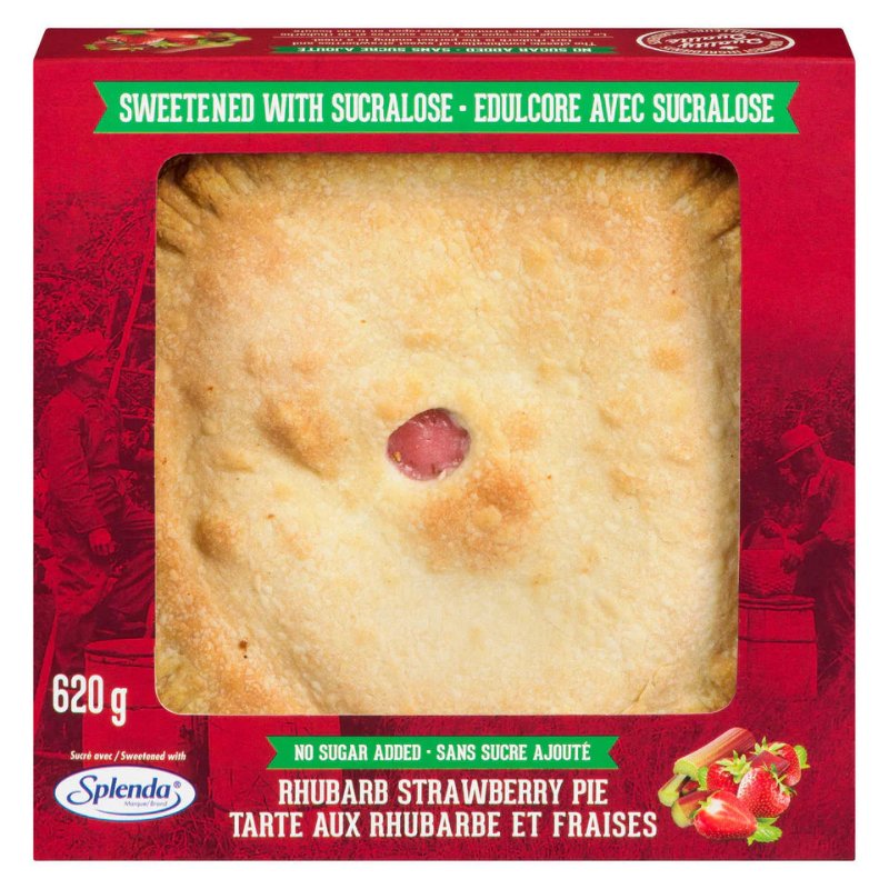 Apple Valley - Rhubarb Strawberry 8" Unbaked Pie - Each