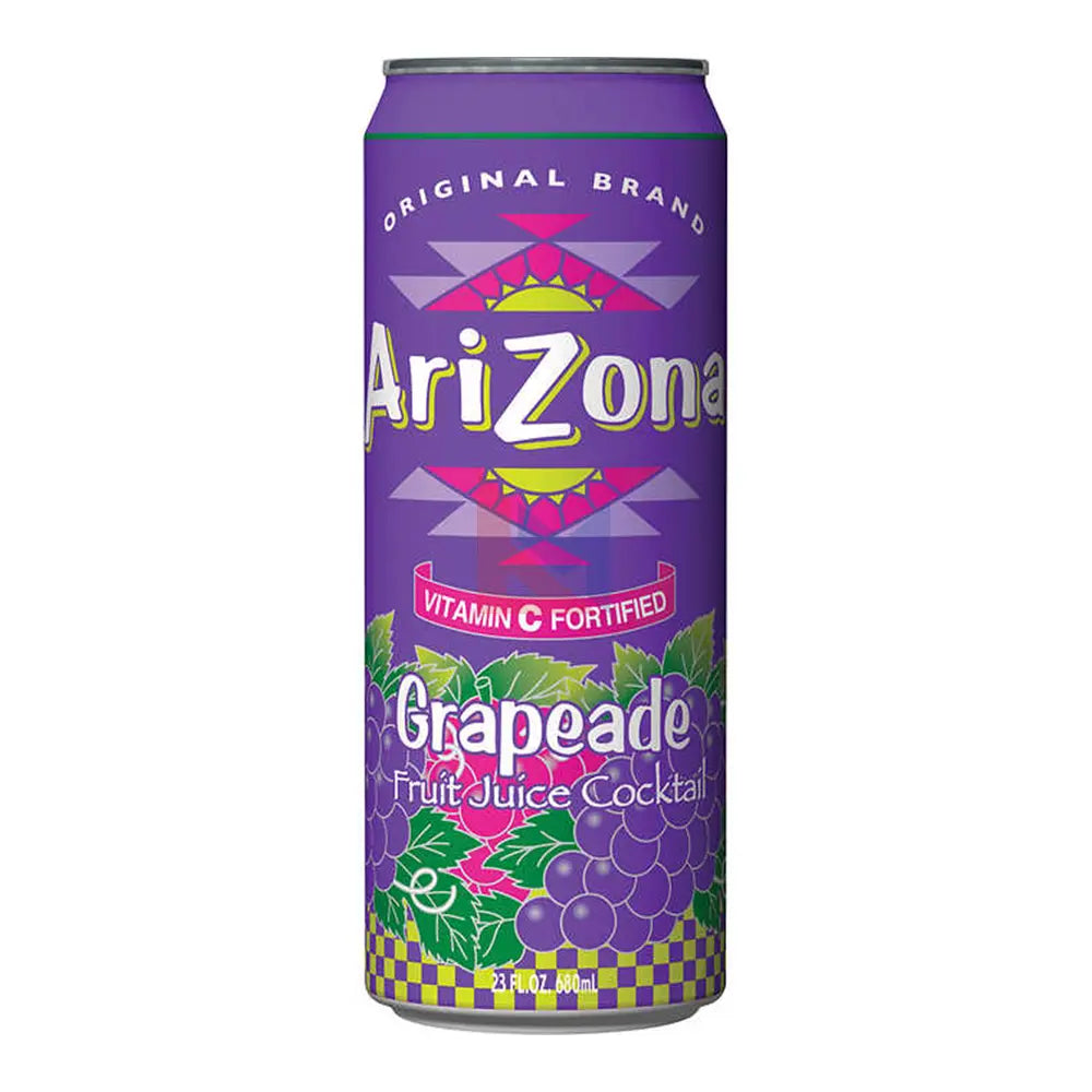 Arizona Grape Rickey Arizona Grapeade Drink 24 x 680 ml, Grape Flavor Juice , Near Me — Bulk ...