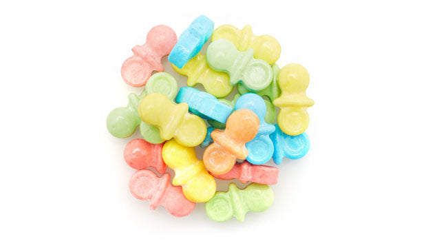 Baby Pacifiers Pressed Candy Bulk Hard Candy - 27 Lbs