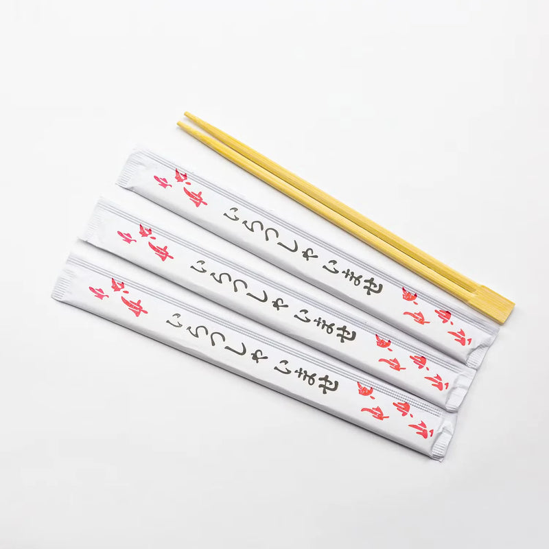 Bamboo Chopsticks Individually Wrapped - 30 x 100/Case