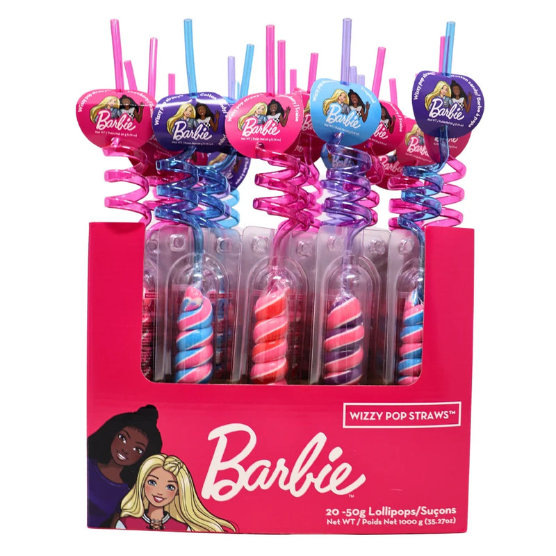 Barbie - Wizzy Pop Straws - 20 x 50g