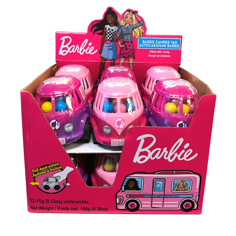 Barbie - Camper Van With Bubble Gum - 12 x 15g