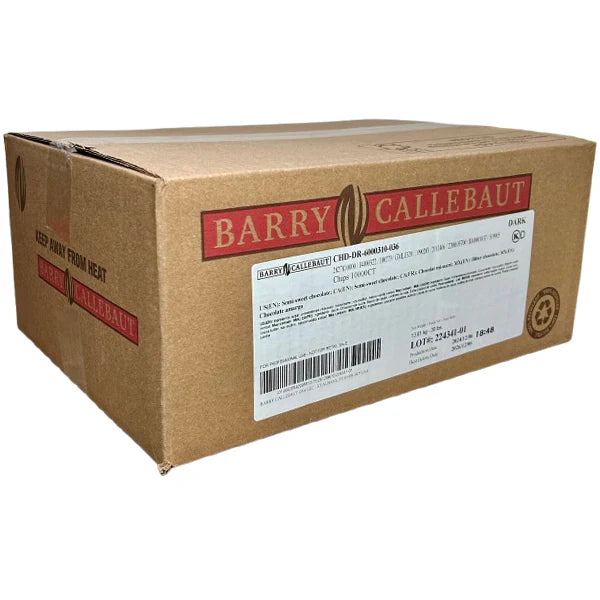 Barry Callebaut - Semi Sweet Dark Chocolate Chips 10,000 Count - 30 Lbs