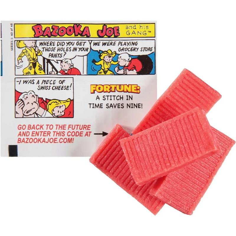 Bazooka - Wallet Pack Bubblegum Original & Blue Raspberry 10 Pcs - 12 Packs