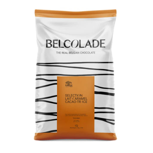 Belcolade - 35% Caramel Milk Chocolate Couverture Discs - 15 Kg