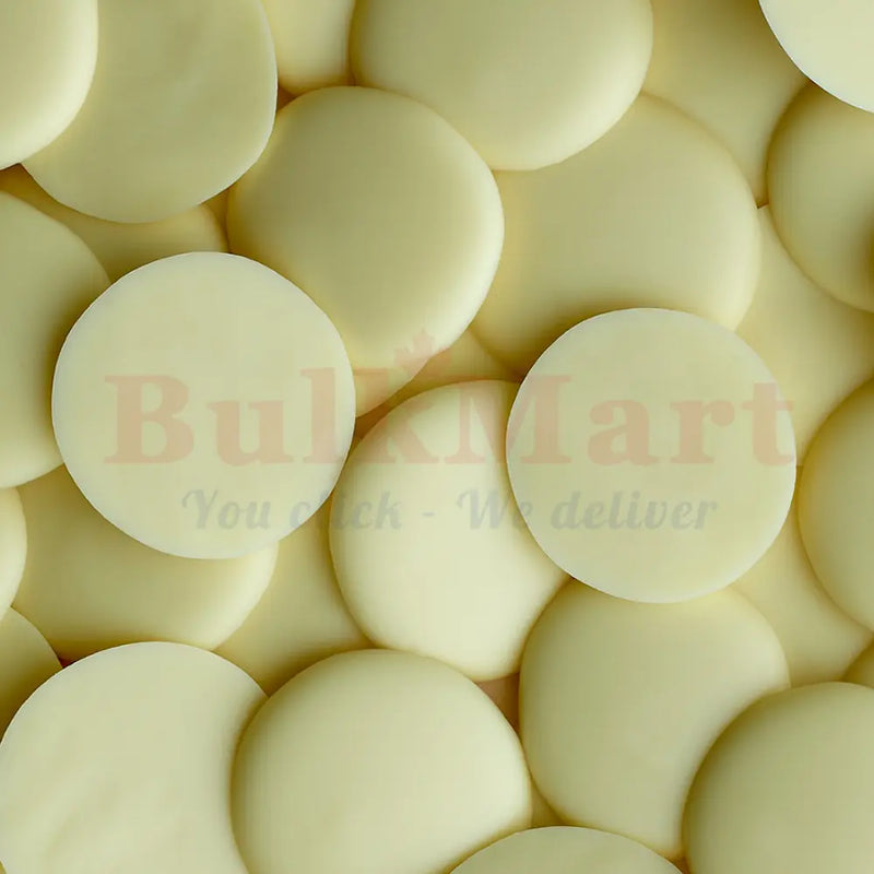 Belcolade - 30% White Chocolate Couverture Discs - 15 Kg