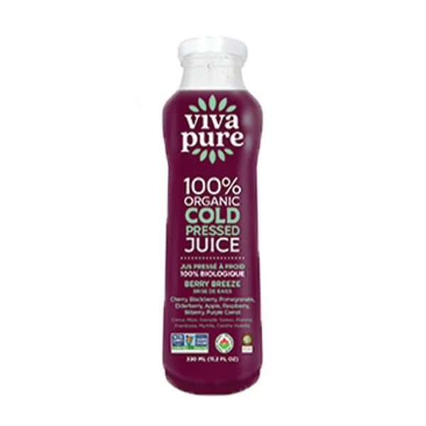 Berry Breeze 100% Organic Cold Pressed Juice - 12 x 330 ml