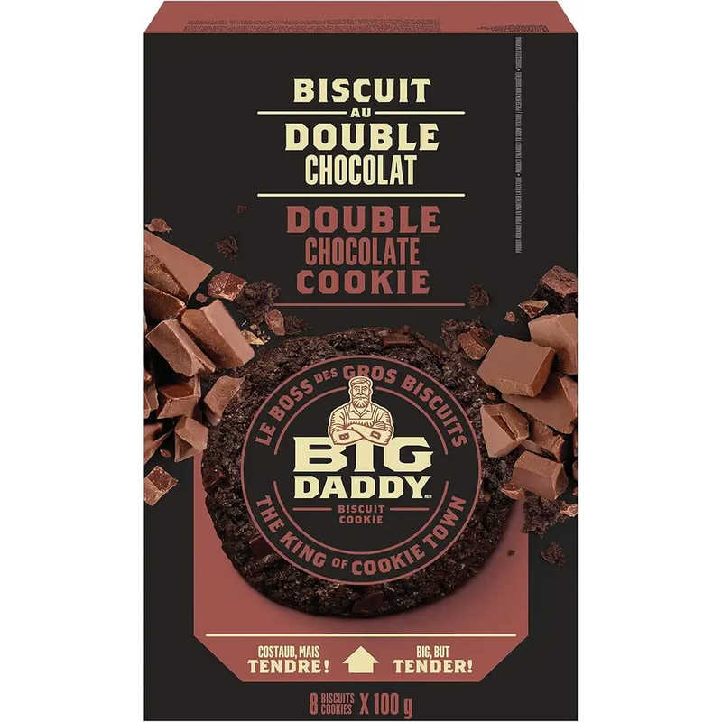 Big Daddy - Double Chocolate Oatmeal Cookies - 8 x 100g