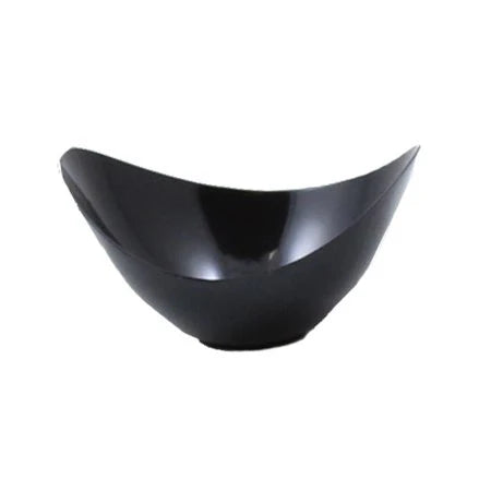 Black mini oval dessert bowl