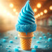 Blue Cotton Candy Chocolate Cone Dip Topping 