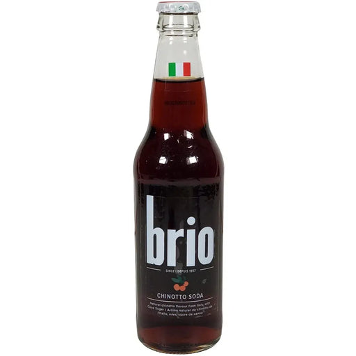 Brio - Chinotto Italian Soda Glass Bottle - 12 x 355 ml