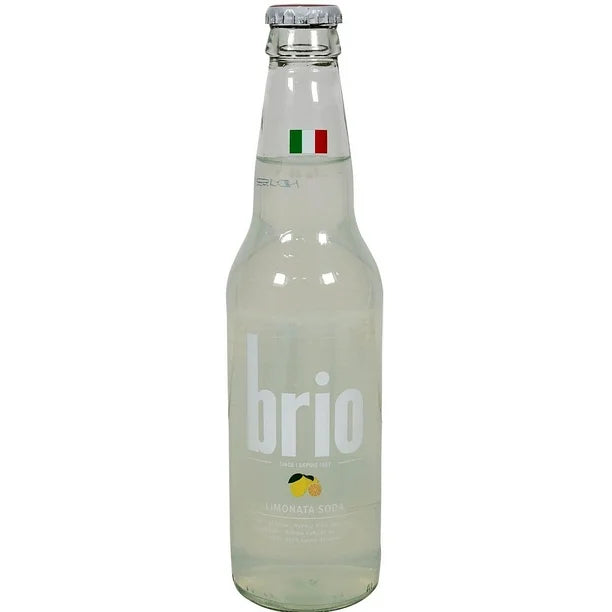Brio - Lemonata Lemon Soda Glass Bottle - 12 x 355 ml