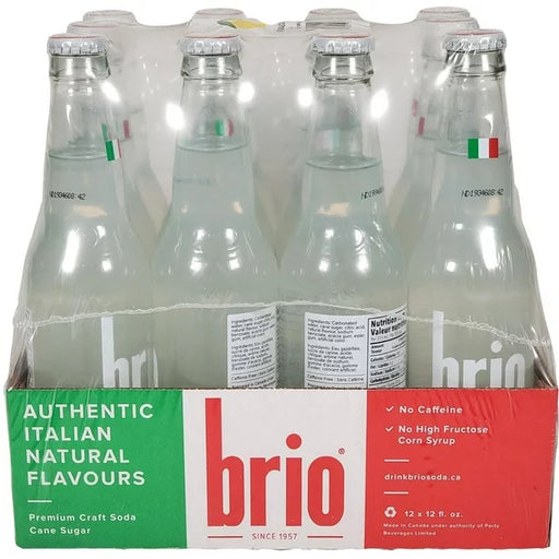 Brio - Limonata Soda Glass Bottle - 12 x 355 ml