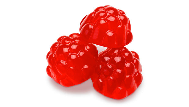 Gummy Red Raspberries Bulk Gummies - 20 Lbs