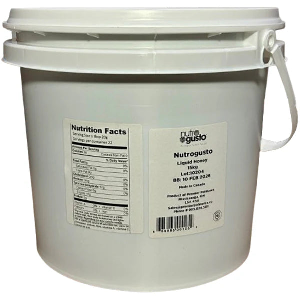 Nutrogusto - Pure & Natural Liquid Honey - 15 Kg