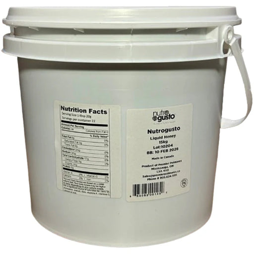 Nutrogusto - Pure & Natural Liquid Honey - 15 Kg