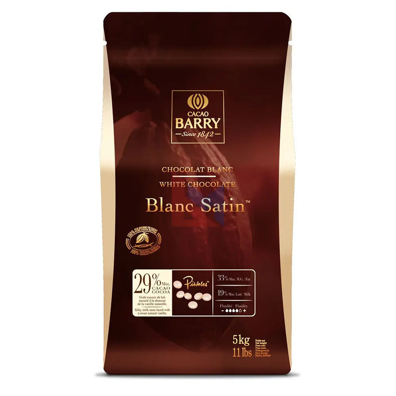 Cacao Barry - White Satin Callets 29 %  - 5 Kg