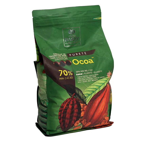 Cacao Barry - Ocoa 70% Pur Noir Chocolate - 5 Kg
