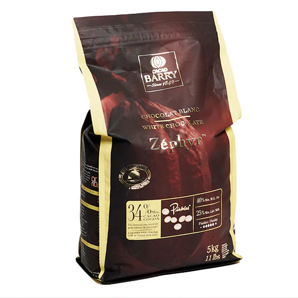 Cacao Barry - Zephyr White Chocolate Callets 34% - 5 kg