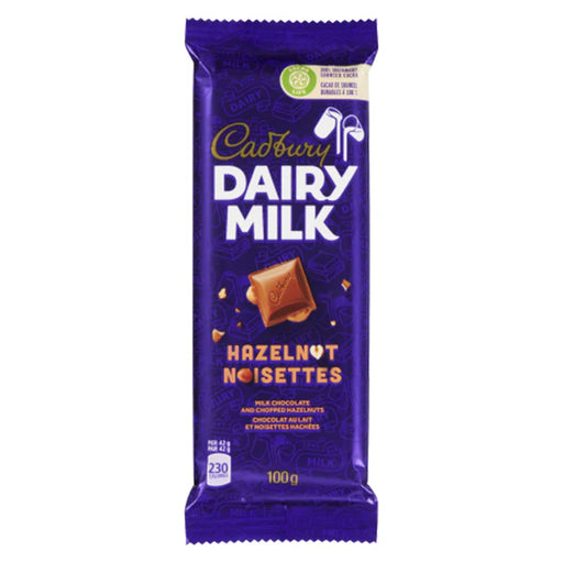 Cadbury - Dairy Milk Hazelnut Chocolate Bar - 21 x 100g