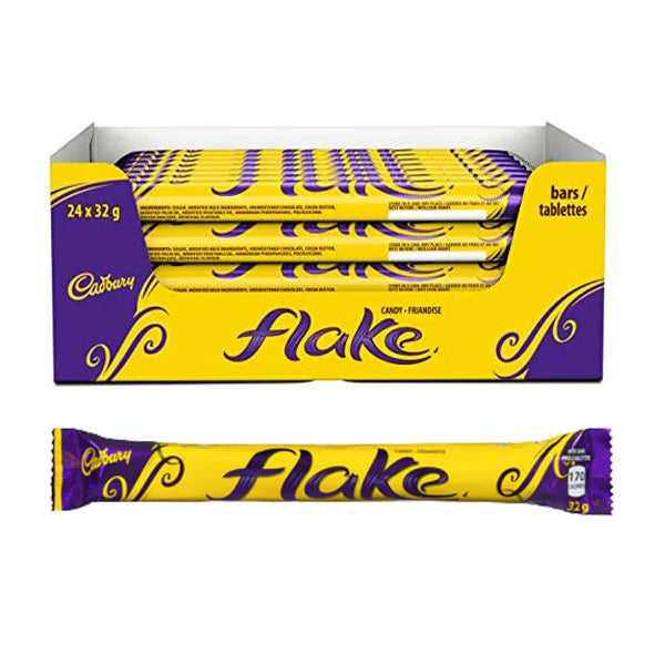 Cadbury Flake Chocolate Candy Bar 24 x 32g, Bulk Mart Wholesale Chocolate