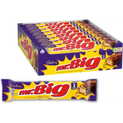 Cadbury - Mr. Big King Size Chocolate Candy Bar - 24 x 90g