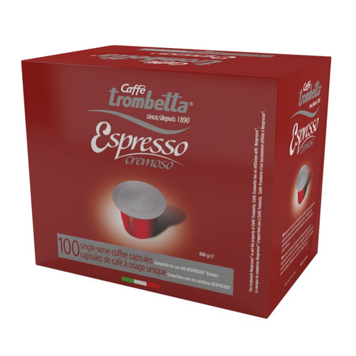 Caffe Trombetta - Espresso Cremoso Capsules - 100 Packs