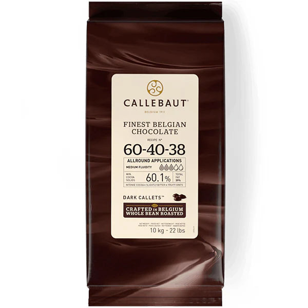 Callebaut - 60-40-38 Dark Chocolate Callets 60% - 10 Kg