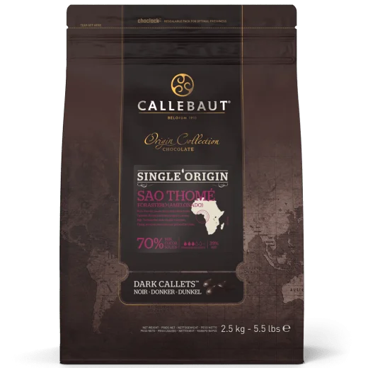 Callebaut - Dark Origin Chocolate Callets Sao Thome - 2.5 Kg