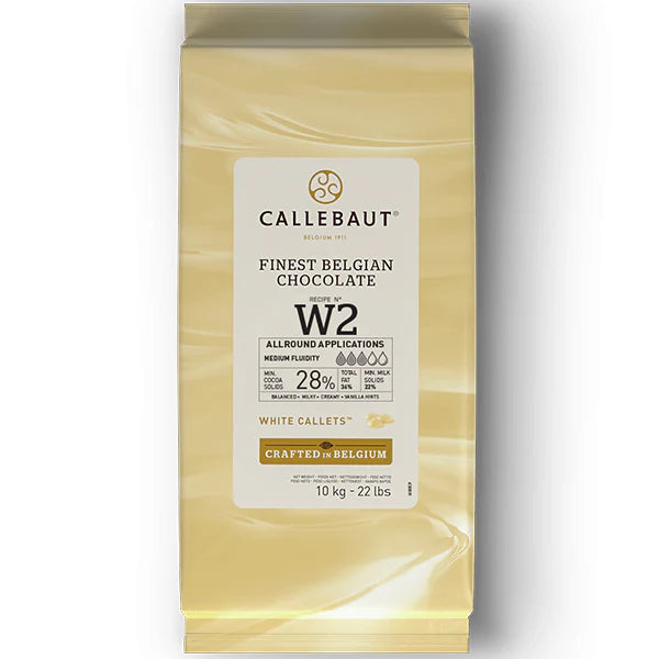Callebaut - W2 White Chocolate Callets 28% - 2 x 10 Kg