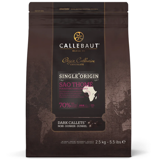Callebaut - Dark Origin Chocolate Callets Sao Thome - 2.5 Kg