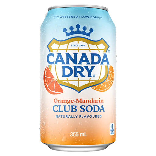 Canada Dry - Club Soda Orange-Mandarin - 12 x 355 ml / Pack