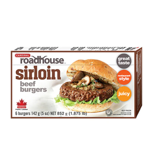 Cardinal - Roadhouse Sirloin Beef Burger - 6 x 142 g