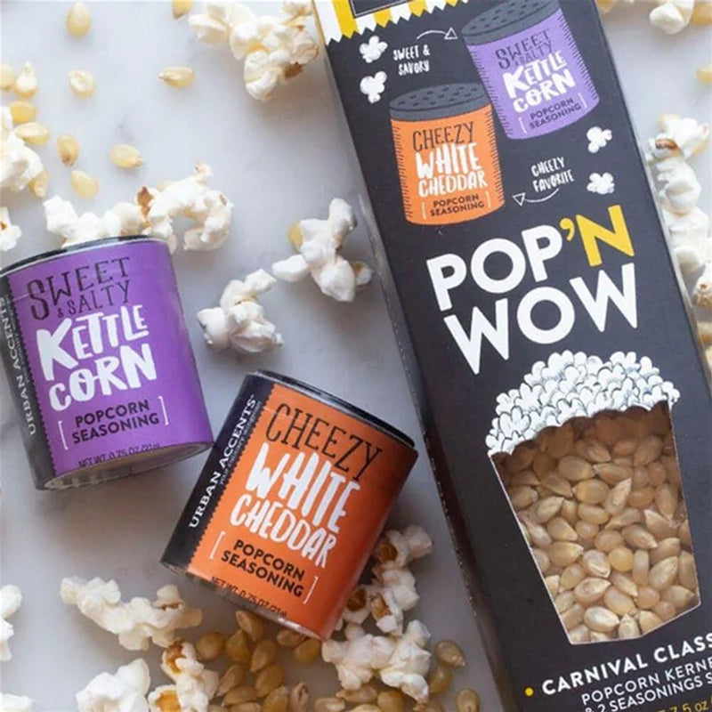 Carnival Classics Popcorn Kernels & 2 Seasonings Gift Set - 213g