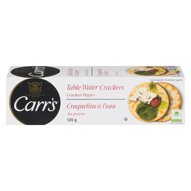 Carr's - Table Water Crackers Cracked Pepper - 12 x 125g