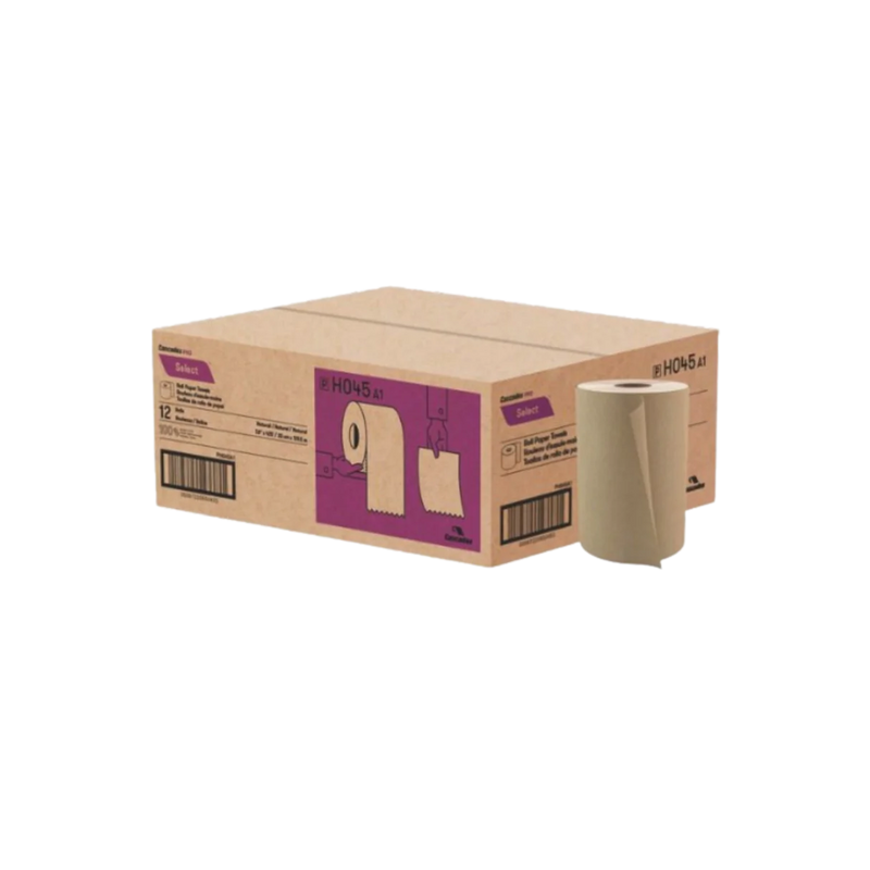 Cascades Pro Select - H045 - Kraft Hand Paper Towel Roll 8" x 425' - 12/Case