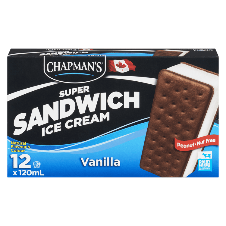 Chapman's Vanilla Ice Cream Sandwich 12 x 120 ml