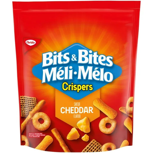 Christie - Crispers Bits & Bites Cheddar Snack & Cracker Mix - 3 x 145g