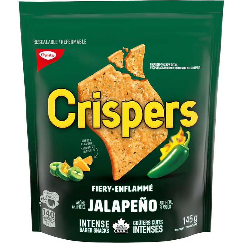 Christie - Crispers Fiery Jalapeno - 12 x 145g