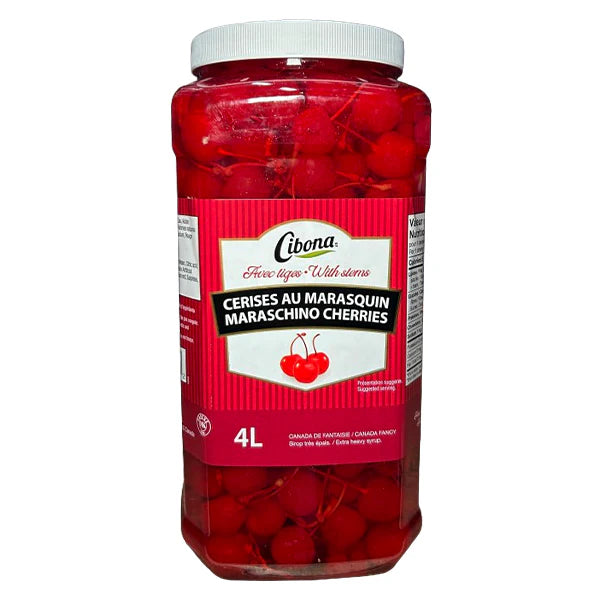 Cibona - Maraschino Cherries With Stems - 4 L