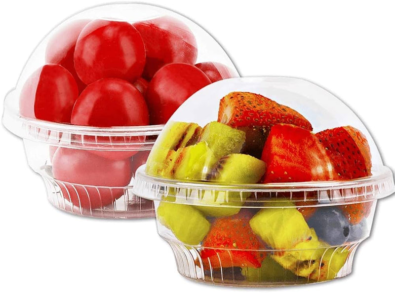 DURA - Clear Dome Lids No Hole For 6, 8, 10, 12 Oz - 50 / Pack