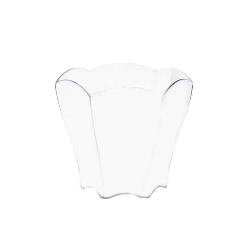 Clear Flower Shaped Dessert Cup - 576/Case