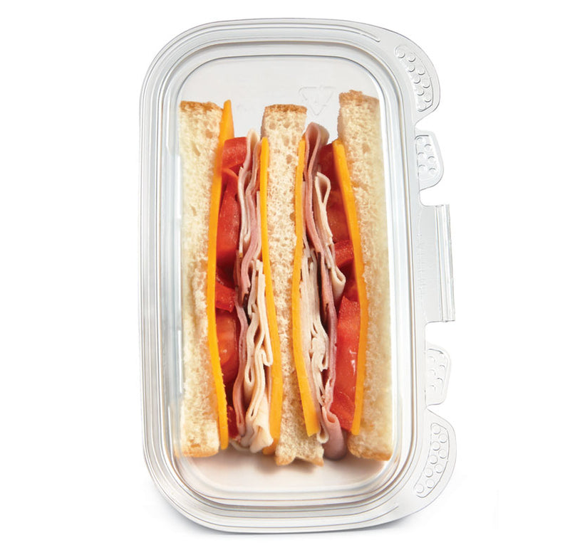 Clear Hinged Sandwich Wedge Container - 200 / Case