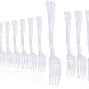 Clear Plastic Mini Forks 