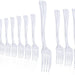 Clear Plastic Mini Forks 