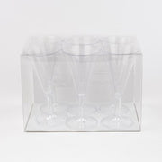 Clear Plastic Mini Martini Glass 5 inch Tall