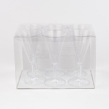 Clear Plastic Mini Martini Glass 5 inch Tall
