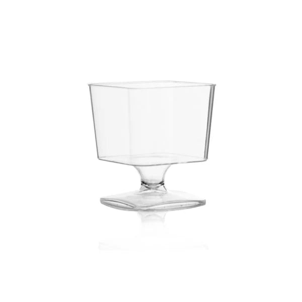 Mini Clear Square Dessert Cup 3.75 Oz